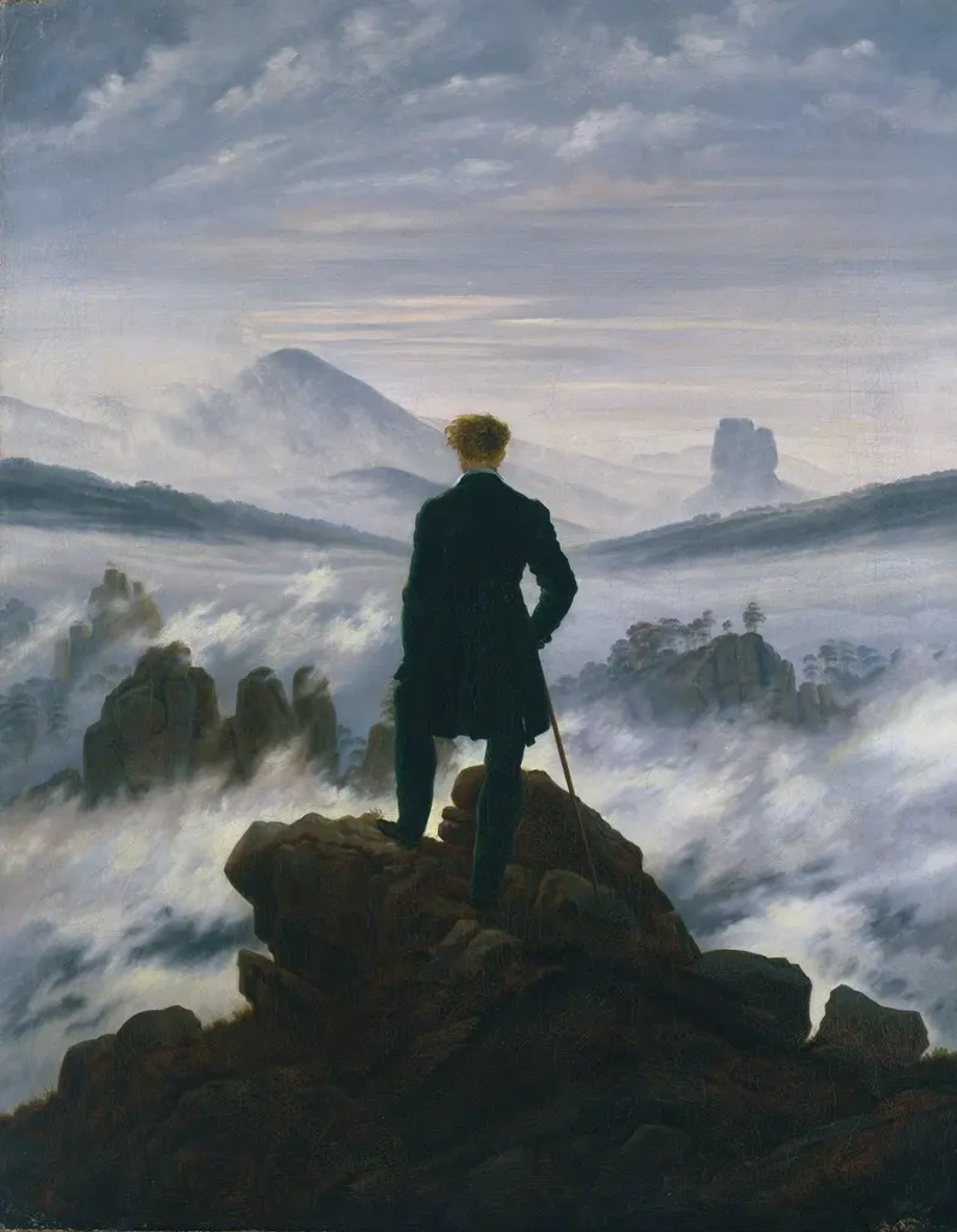 Каспар Давид Фридрих. Странник над морем тумана