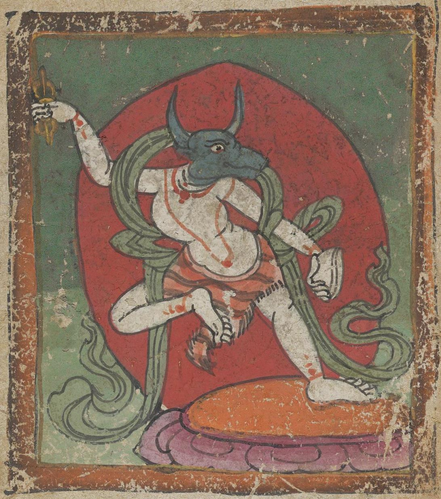 Unknown artist. The deity of the Tibetan Bon religion. Map 53