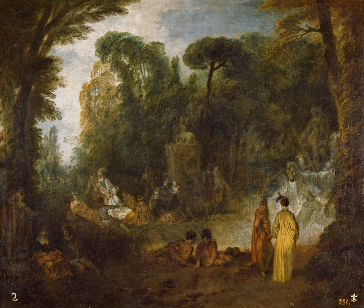 Antoine Watteau. Holiday in the Park