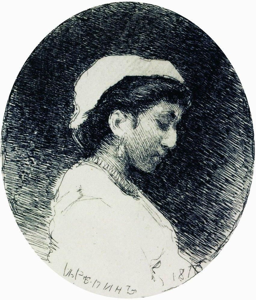 Ilya Efimovich Repin. A woman in a mobcap