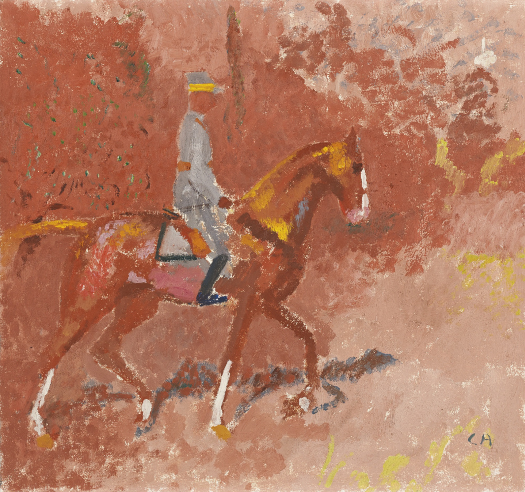 Cuno Amiet. Officer on horse