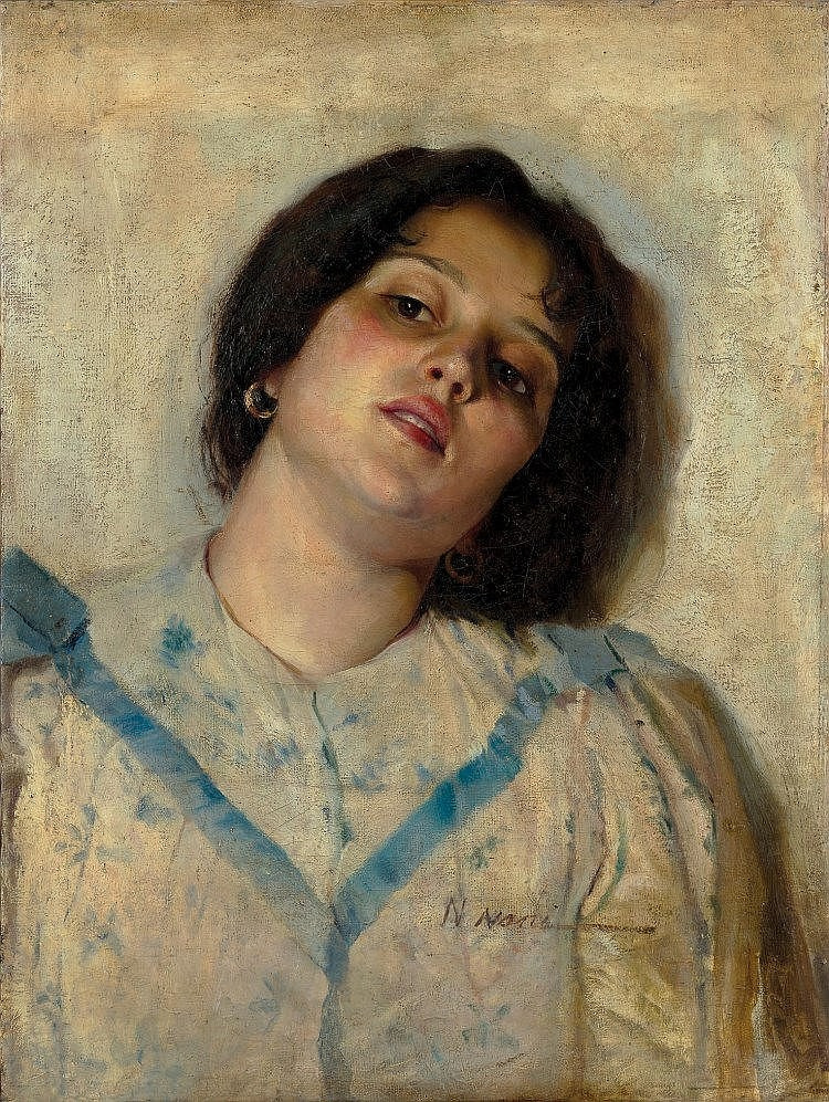 Napoleone Nani. Portrait of a young woman