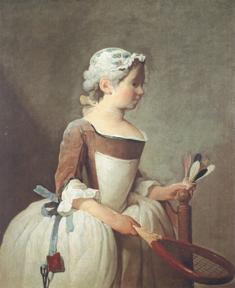 Jean Baptiste Simeon Chardin. Girl with shuttlecock