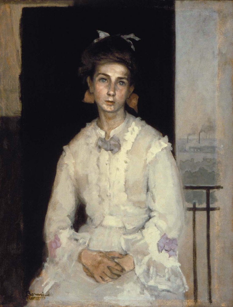 Romaine Brooks. A young English girl - green eyes and ribbons