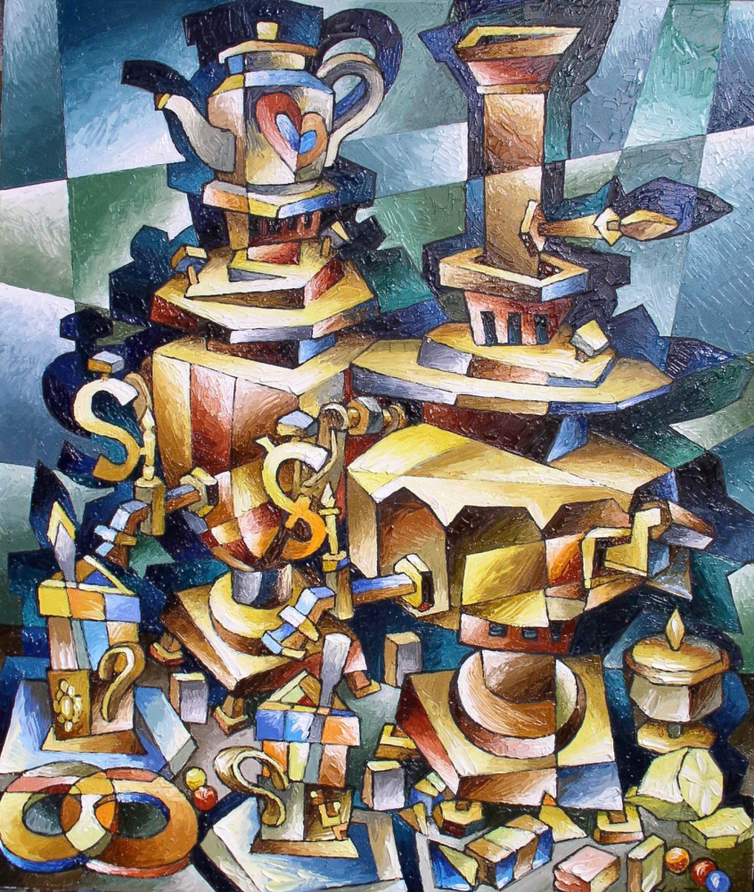 Андрей Саратов картина кубизм