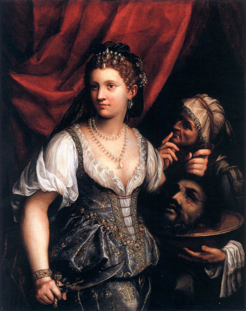 Fede Galicia. Judith with the head Holofernes (self-Portrait)