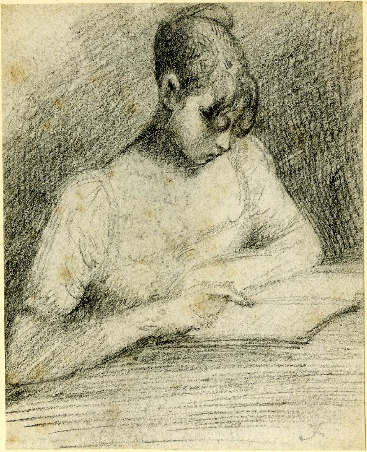 John Constable. Girl reading