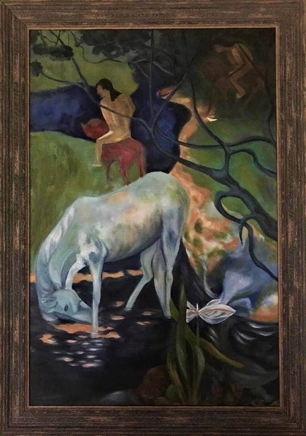 Inga Kotlyarskaya. Free copy of the White Horse (Paul Gauguin)