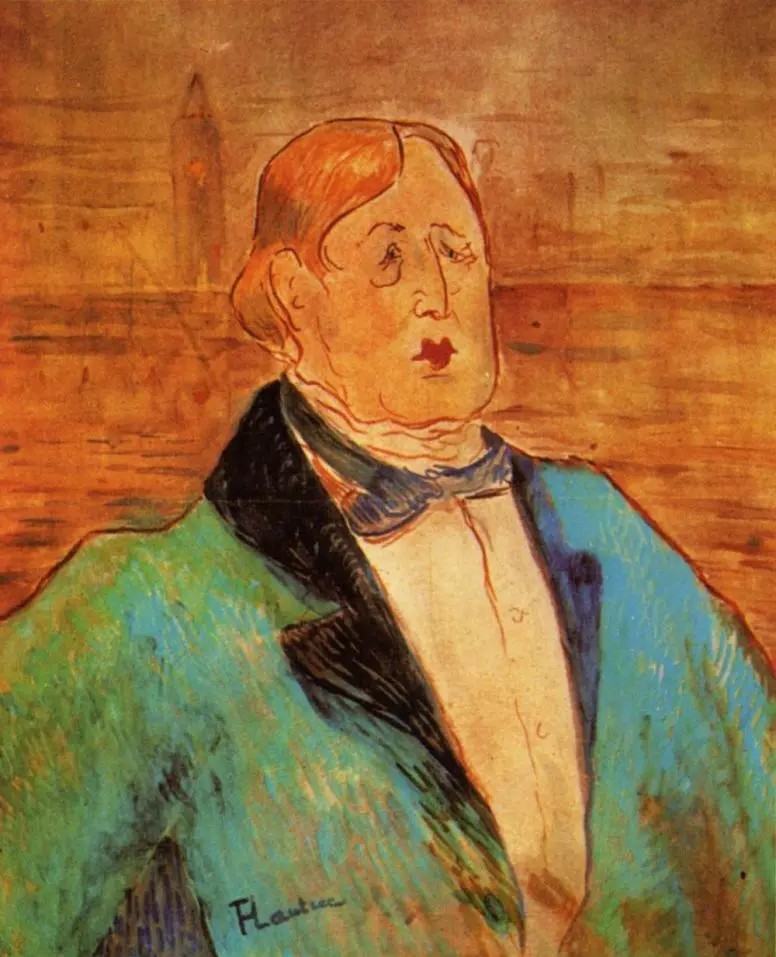 Henri de Toulouse-Lautrec. Portrait Of Oscar Wilde