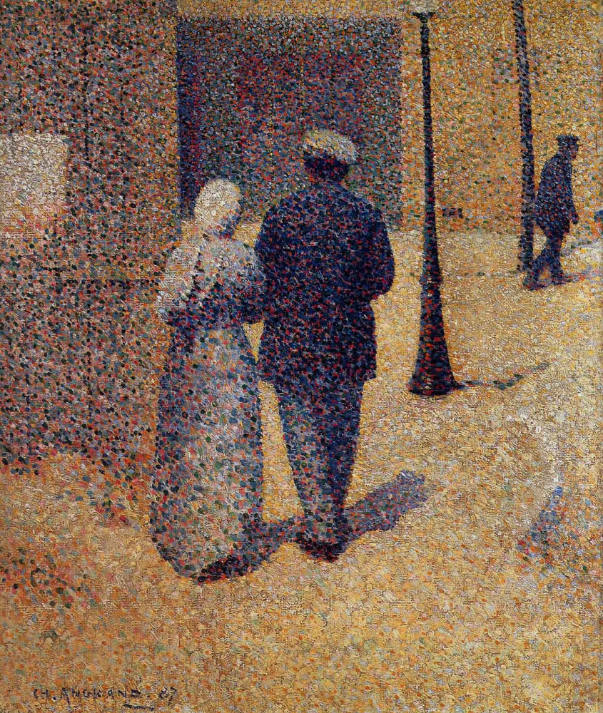 Charles Angran. A couple on the street