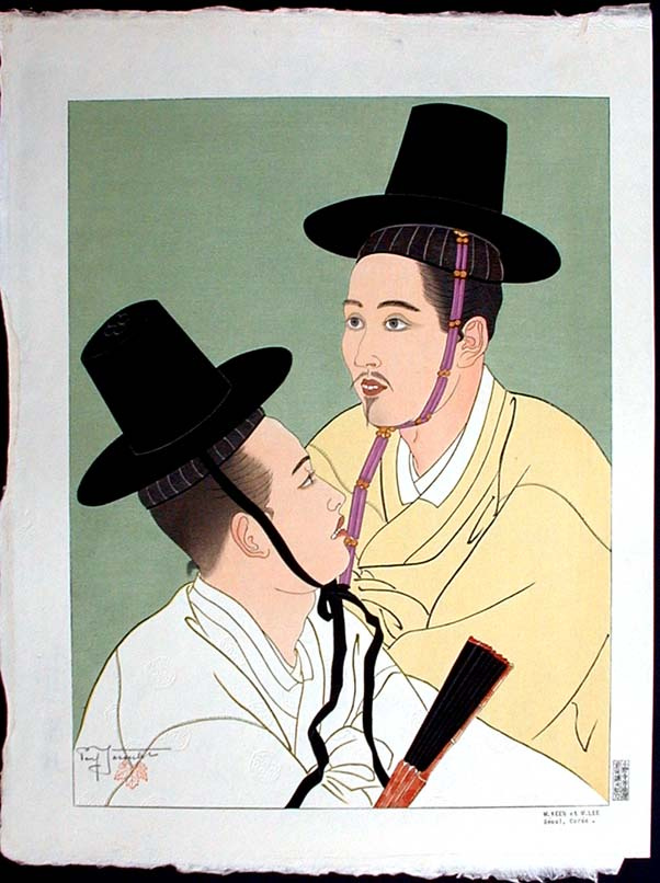 Paul Jakule. Men in black hats