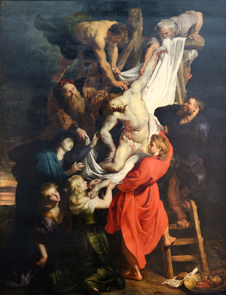 Peter Paul Rubens. The descent from the cross. The central part of the triptych