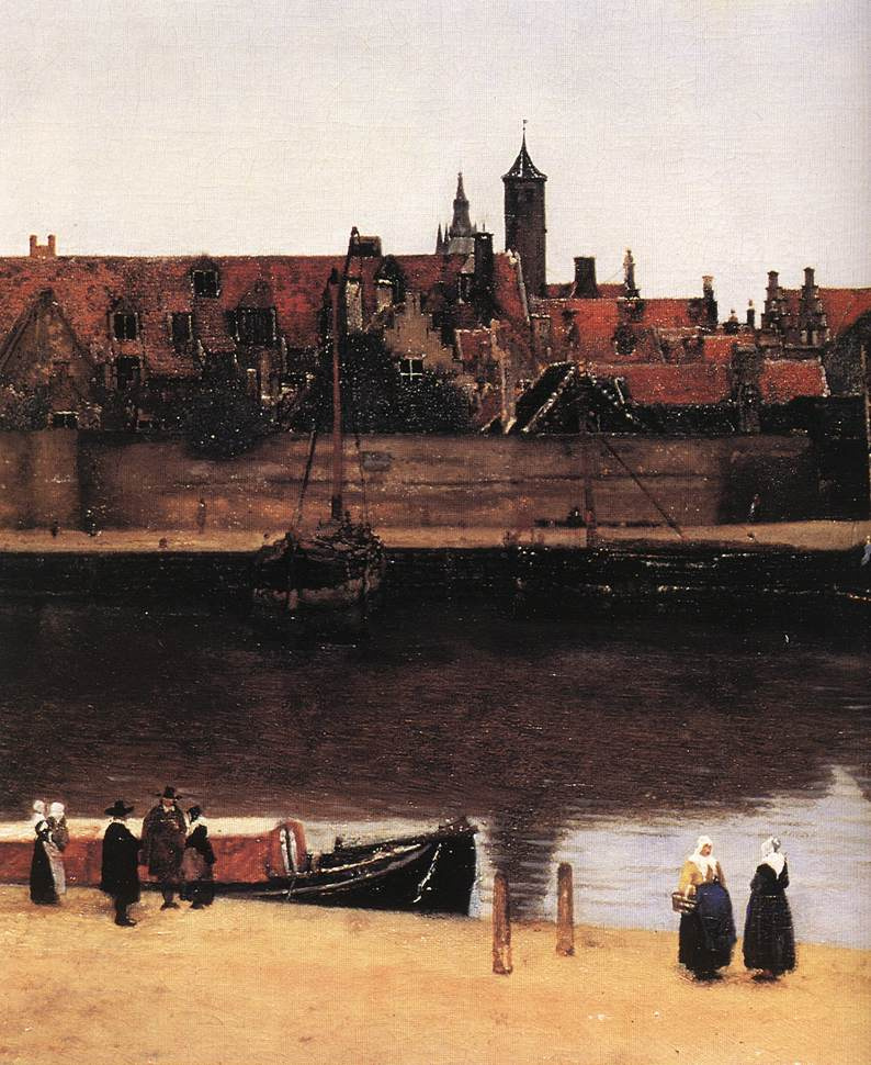 Jan Vermeer. The View Of Delft. Fragment