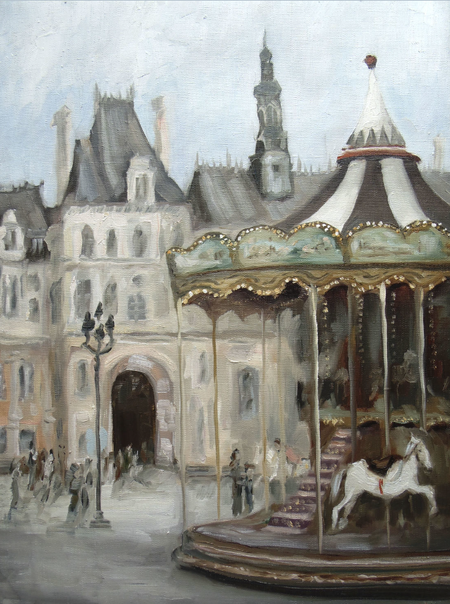 Victoria Andreevna Kukhtina. Paris, carousel