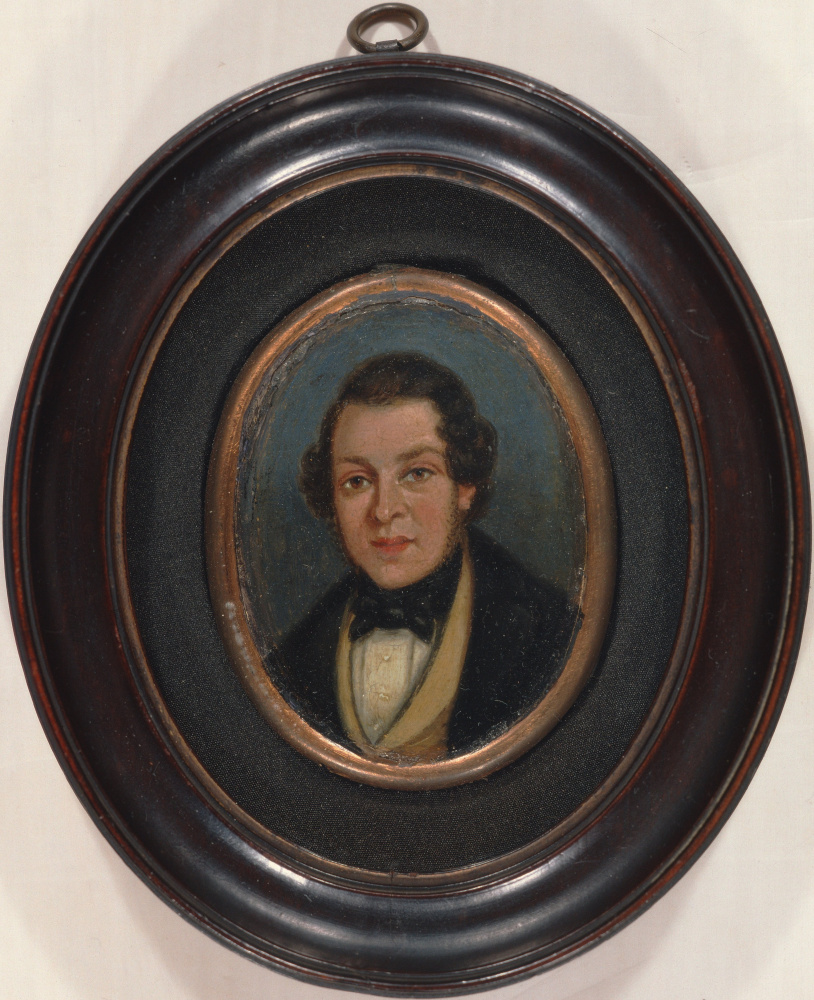 John Constable. Miniature: portrait of Abram constable, brother of the artist