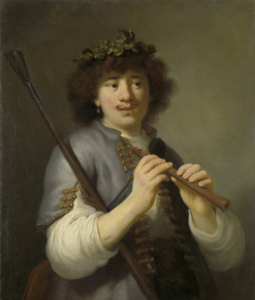 Говерт Флинк. Рембрандт в образе пастушка с флейтой