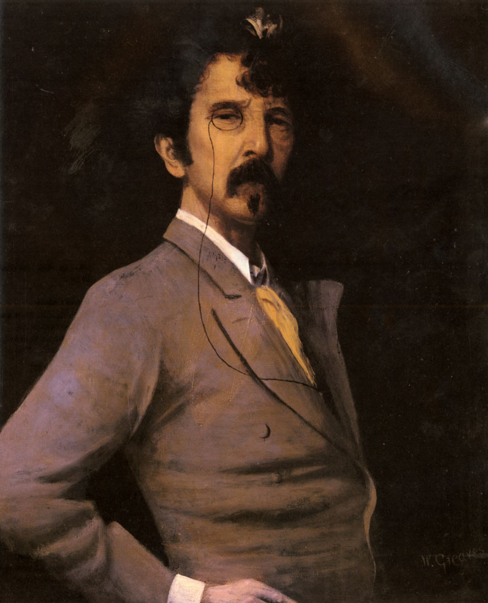 Portrait Of James Abbott McNeill Whistler by Walter Greaves