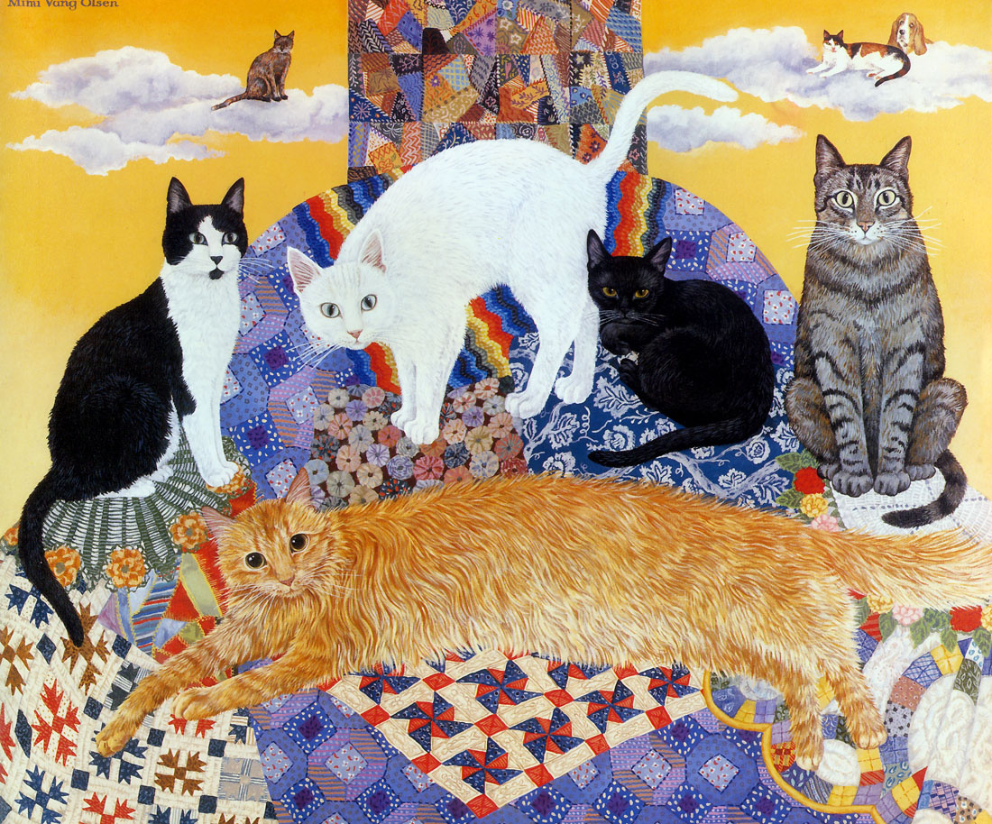 Mimi Wang Olsen. The cats in the collection