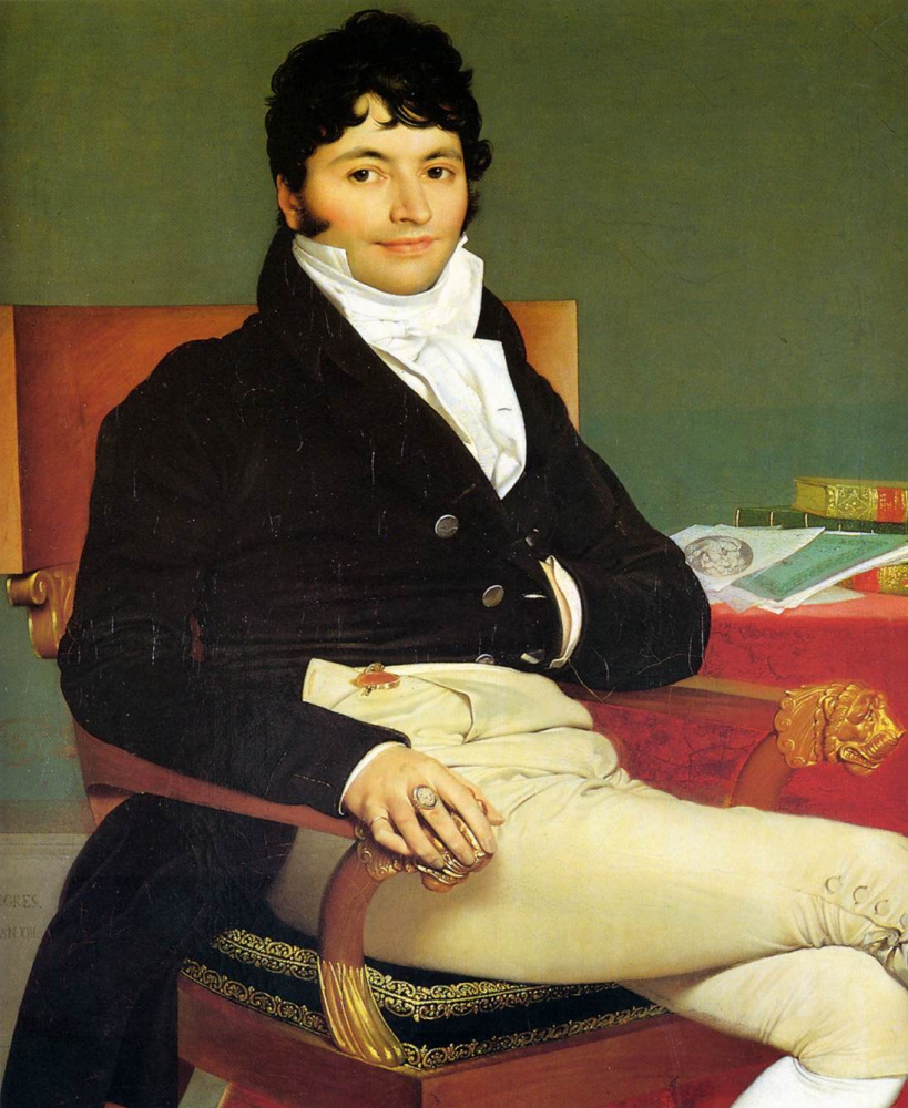 Жан Огюст Доминик Энгр. Портрет Филибера Ривьера. 1805 Г. Лувр, Париж.