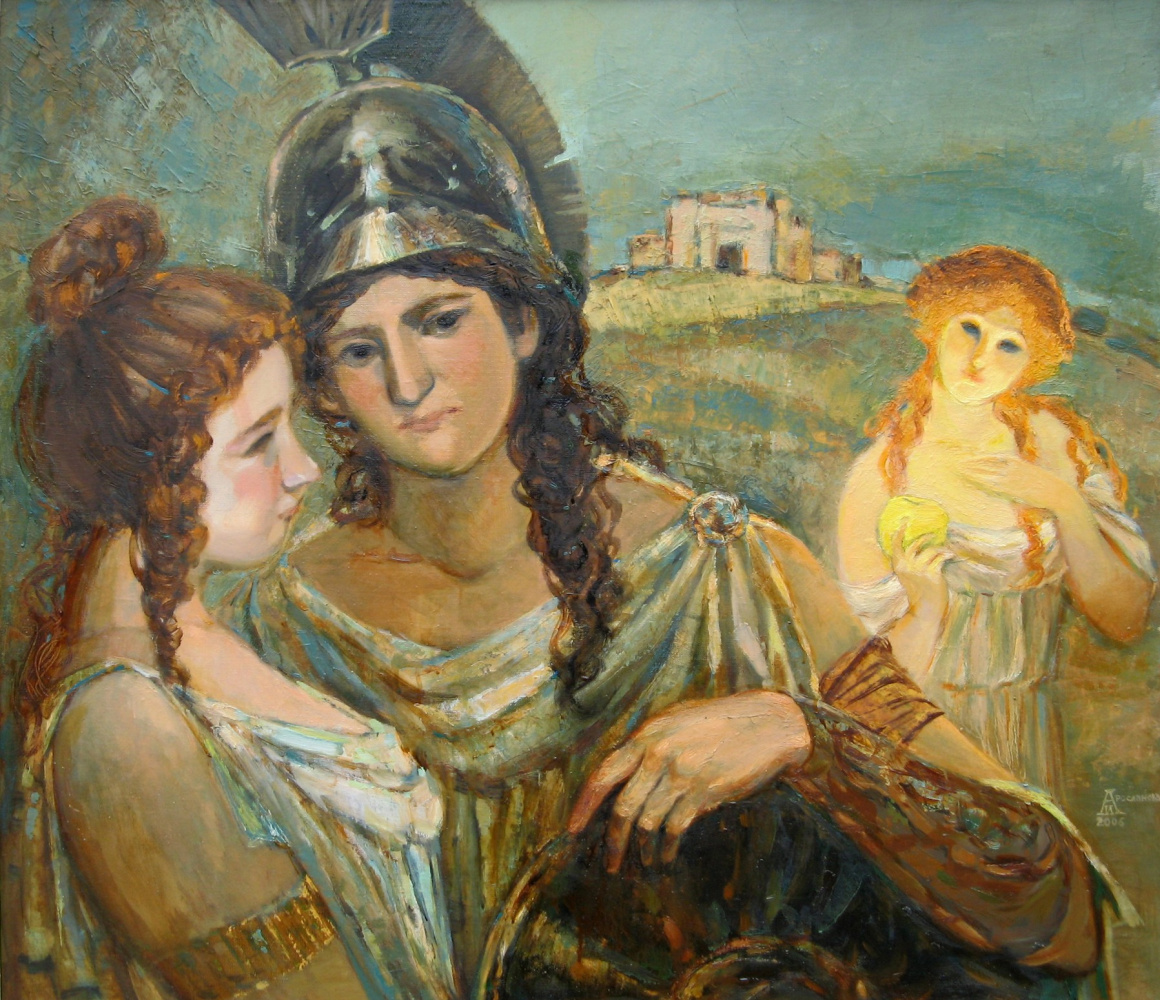 Ирина Александровна Аросланова. "Envy of the gods" oil on canvas, 90х80, 2006.