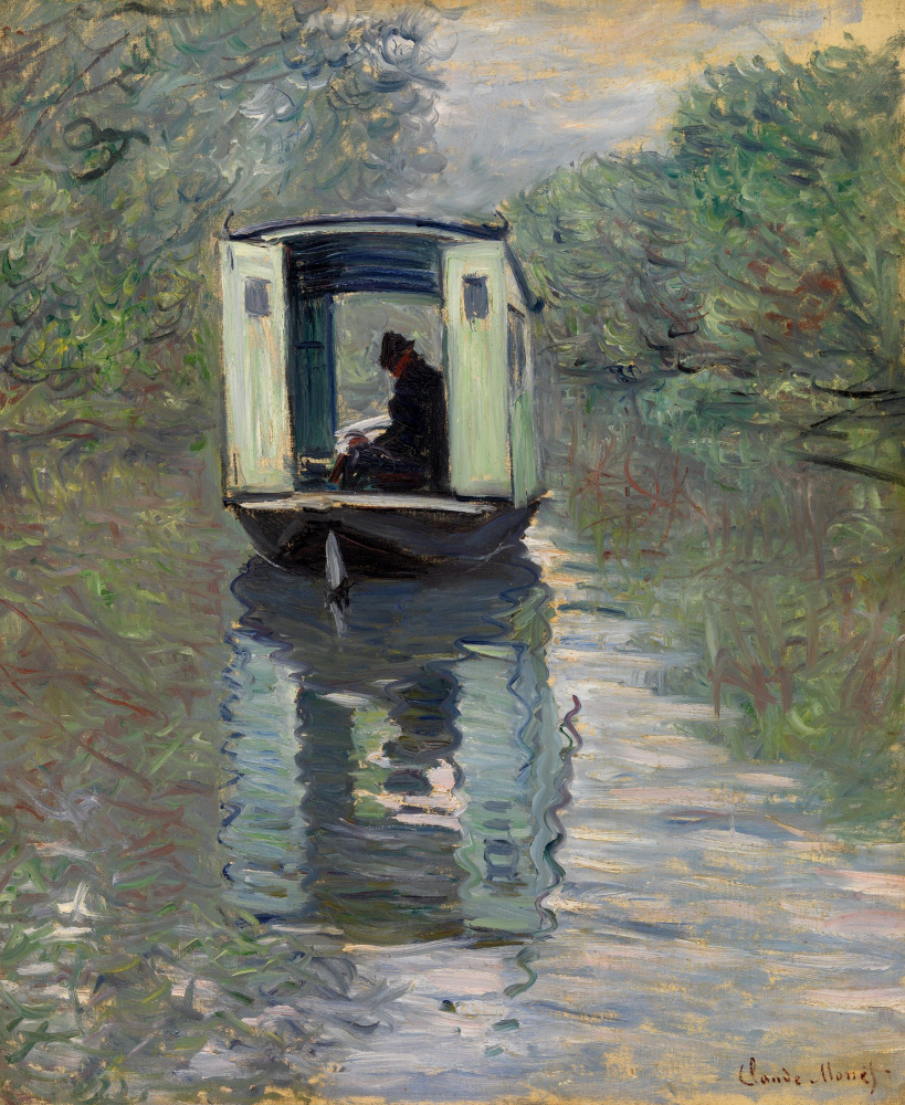 Claude Monet. Boat-Studio