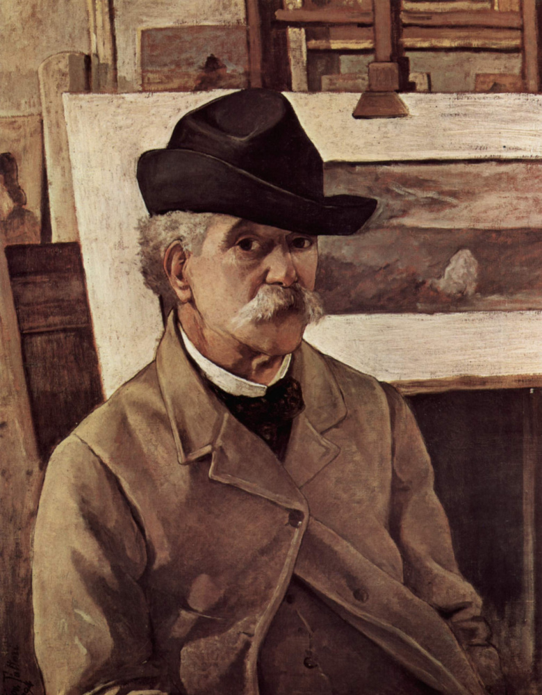 Giovanni Fattori. Self-portrait at sixty