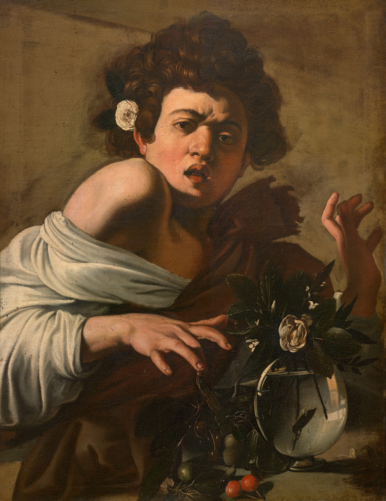 Michelangelo Merisi de Caravaggio. Lizard bitten