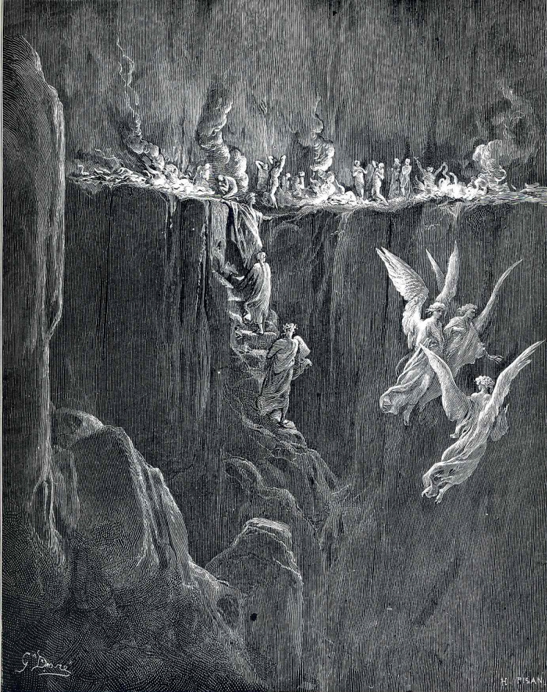 Paul Gustave Dore Illustration For The "Divine Comedy", 1861 ...