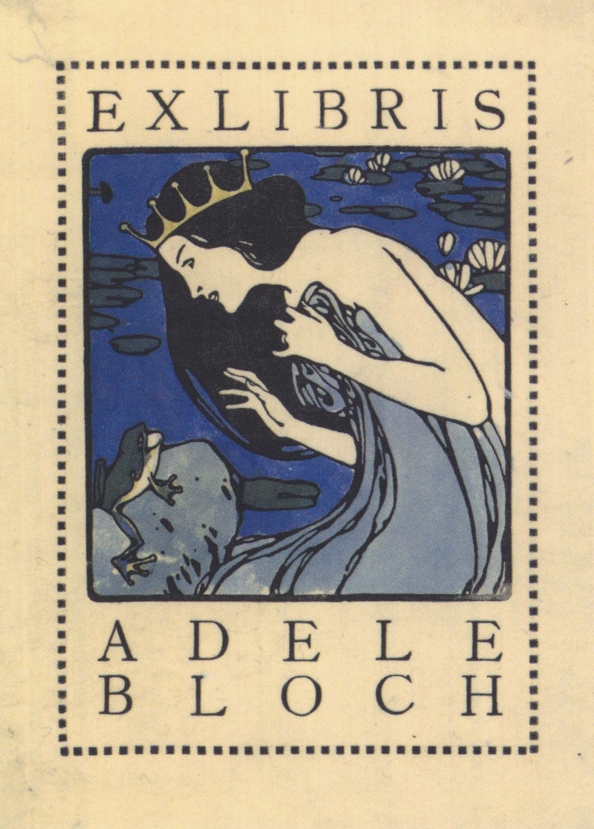Ex-libris for Adele Bloch-Bauer created by Koloman Moser Ex-libris for Adele Bloch-Bauer created by Koloman Moser