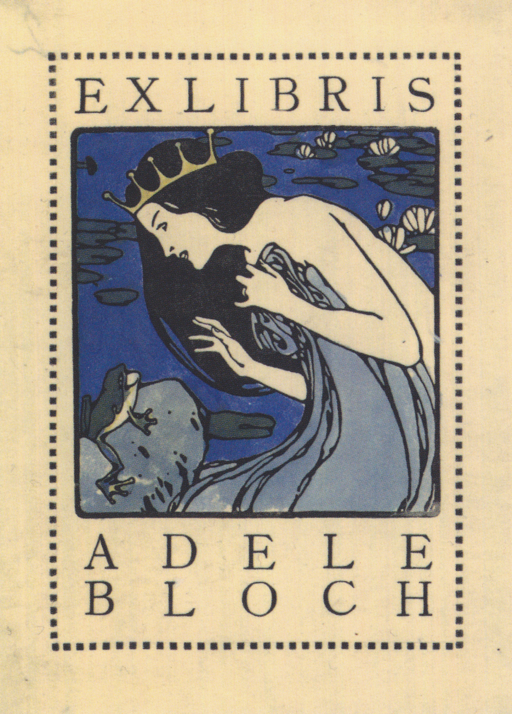 Ex-libris for Adele Bloch-Bauer created by Koloman Moser Ex-libris for Adele Bloch-Bauer created by Koloman Moser