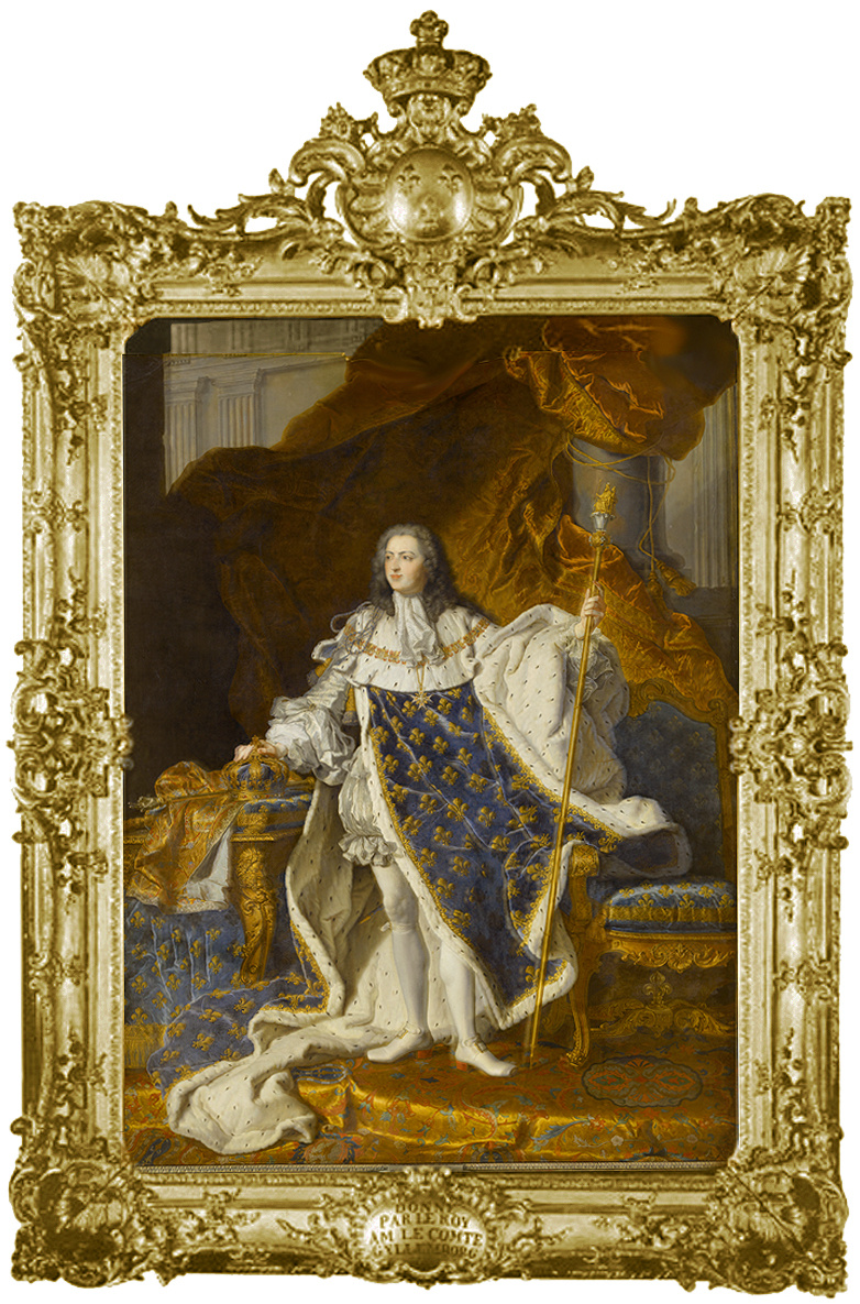 André Tremblin. Coronation portrait of Louis XV. This frame cost 850 livres, while the picture cost André Tremblin. Coronation portrait of Louis XV. This frame cost 850 livres, while the picture cost