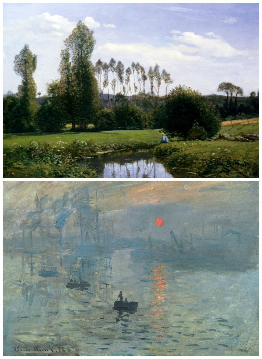 Claude Monet. An example of realism in the picture View At Rouelles, Le Havre (1858) and landscape I Claude Monet. An example of realism in the picture View At Rouelles, Le Havre (1858) and landscape I