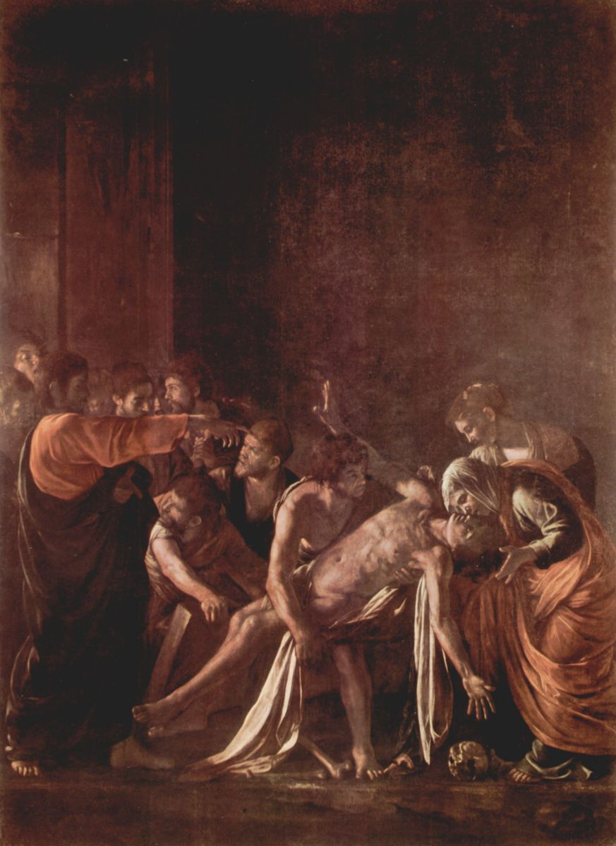 The Raising of Lazarus
Michelangelo Merisi da Caravaggio
1609, 380×275 см The Raising of Lazarus
Michelangelo Merisi da Caravaggio
1609, 380×275 см