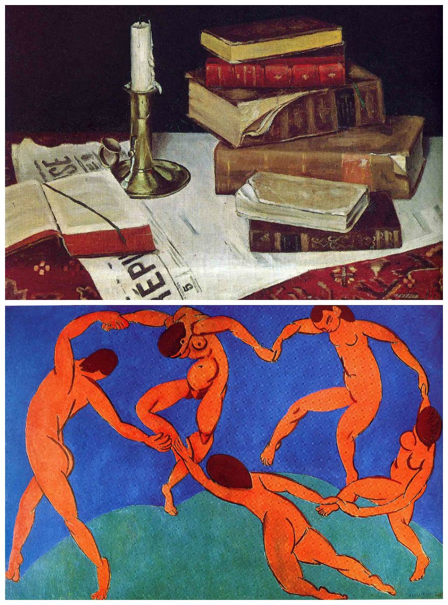 Henri Matisse. Classical Still Life with Books and Candle (1890) and Fauvism, the innovative manner Henri Matisse. Classical Still Life with Books and Candle (1890) and Fauvism, the innovative manner