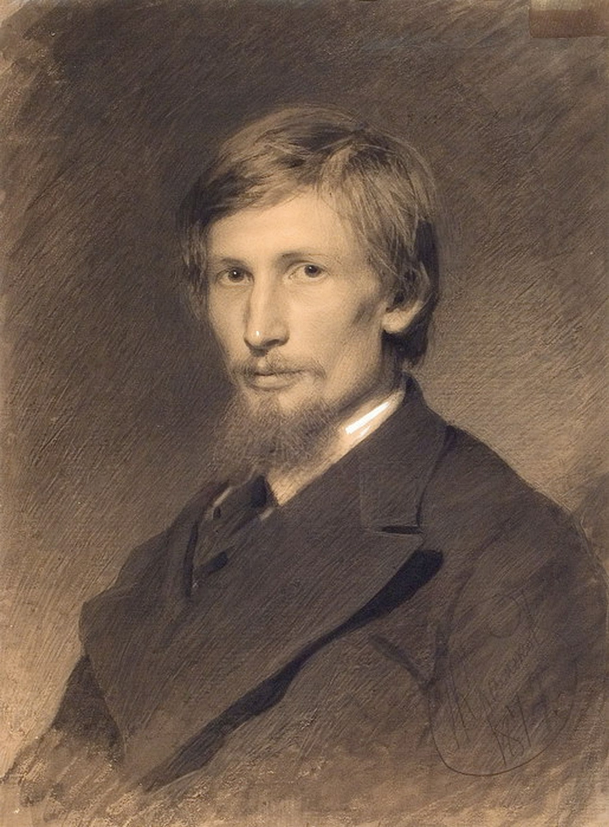 Ivan Nikolayevich Kramskoy. Portrait of painter Viktor Mikhailovich Vasnetsov