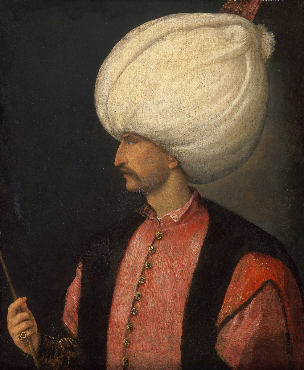 Titian Vecelli. Ottoman Sultan Suleiman II the Magnificent. Portrait in profile