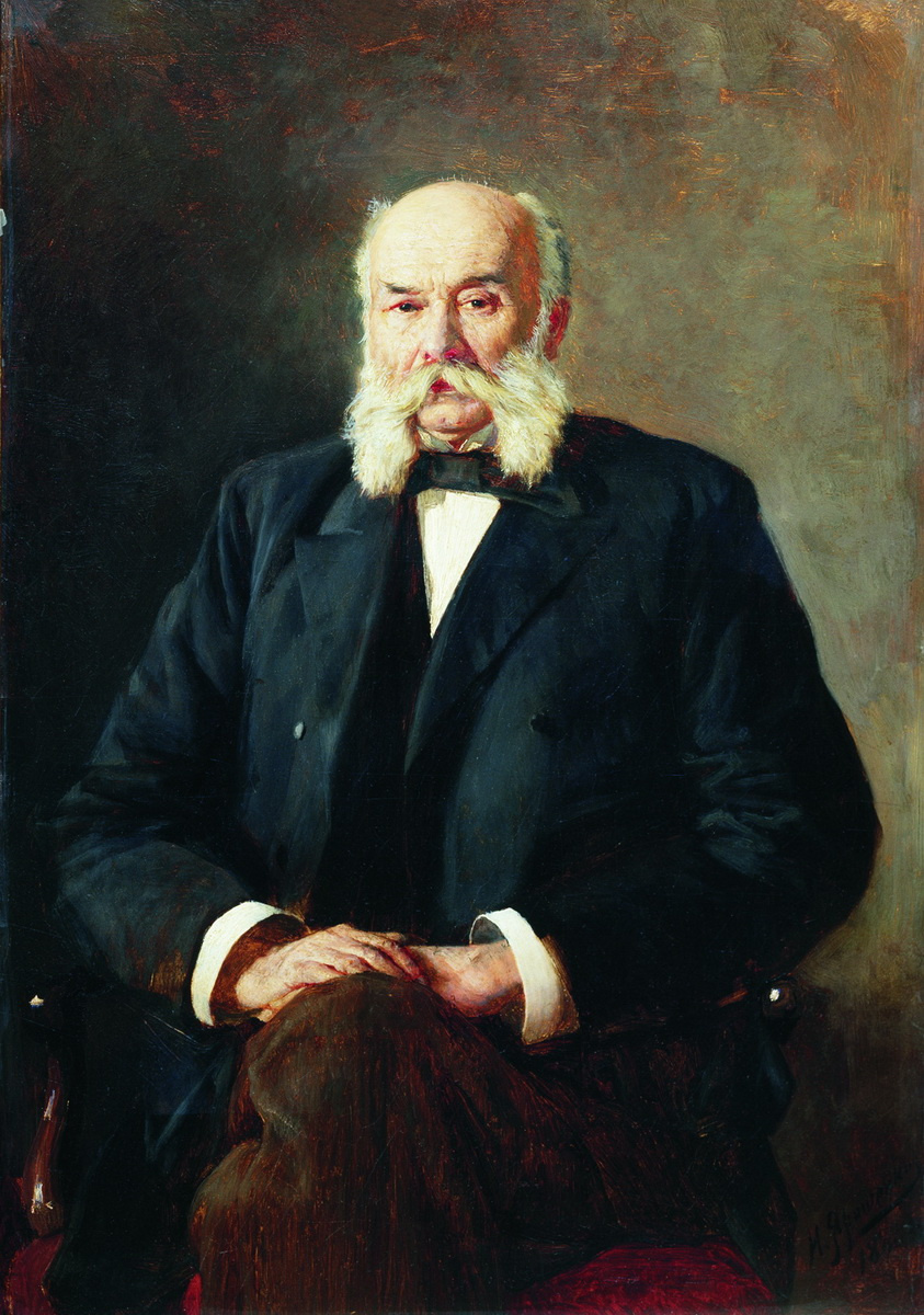 Nikolay Aleksandrovich Yaroshenko. Portrait of I. A. Goncharov. 1888