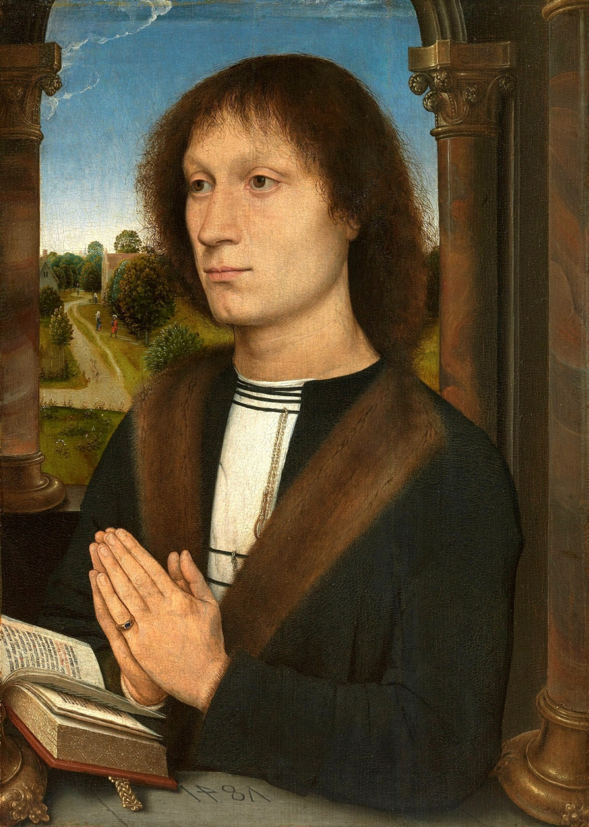 Hans Memling. Portrait Benedetto Portinari. Triptych Portinari. Right panel