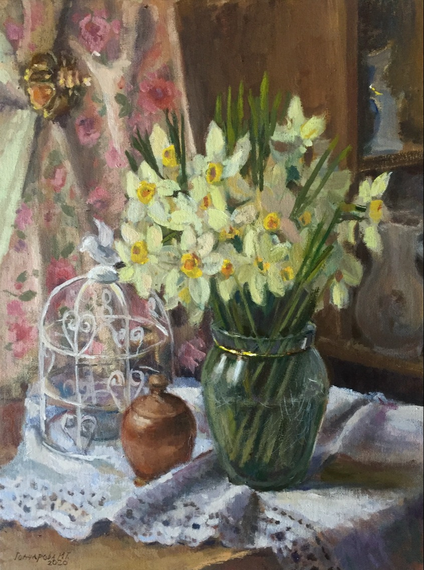 Goncharova Marina Grigorievna. Daffodils