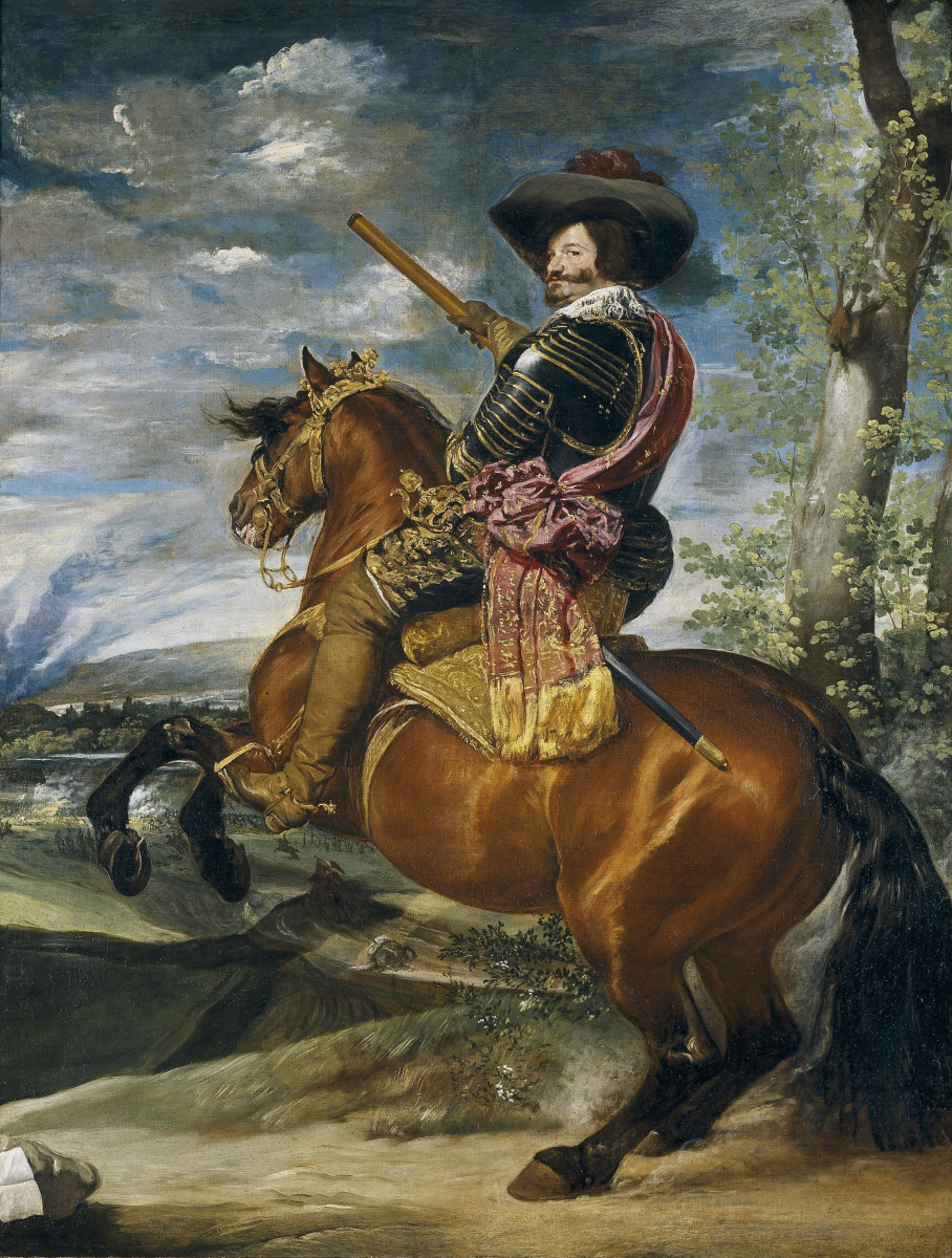 Diego Velazquez. Equestrian portrait of Duke de Olivares