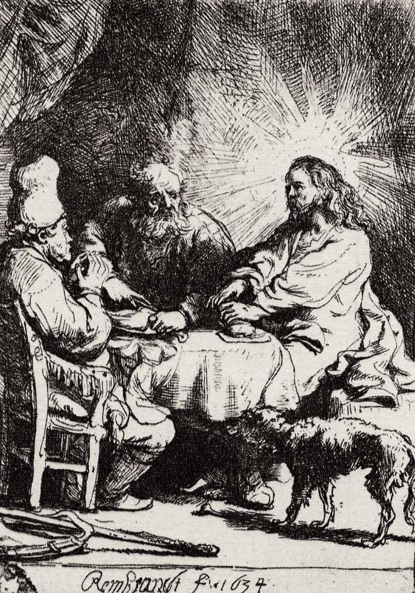 Rembrandt Harmenszoon van Rijn. Christ at Emmaus
