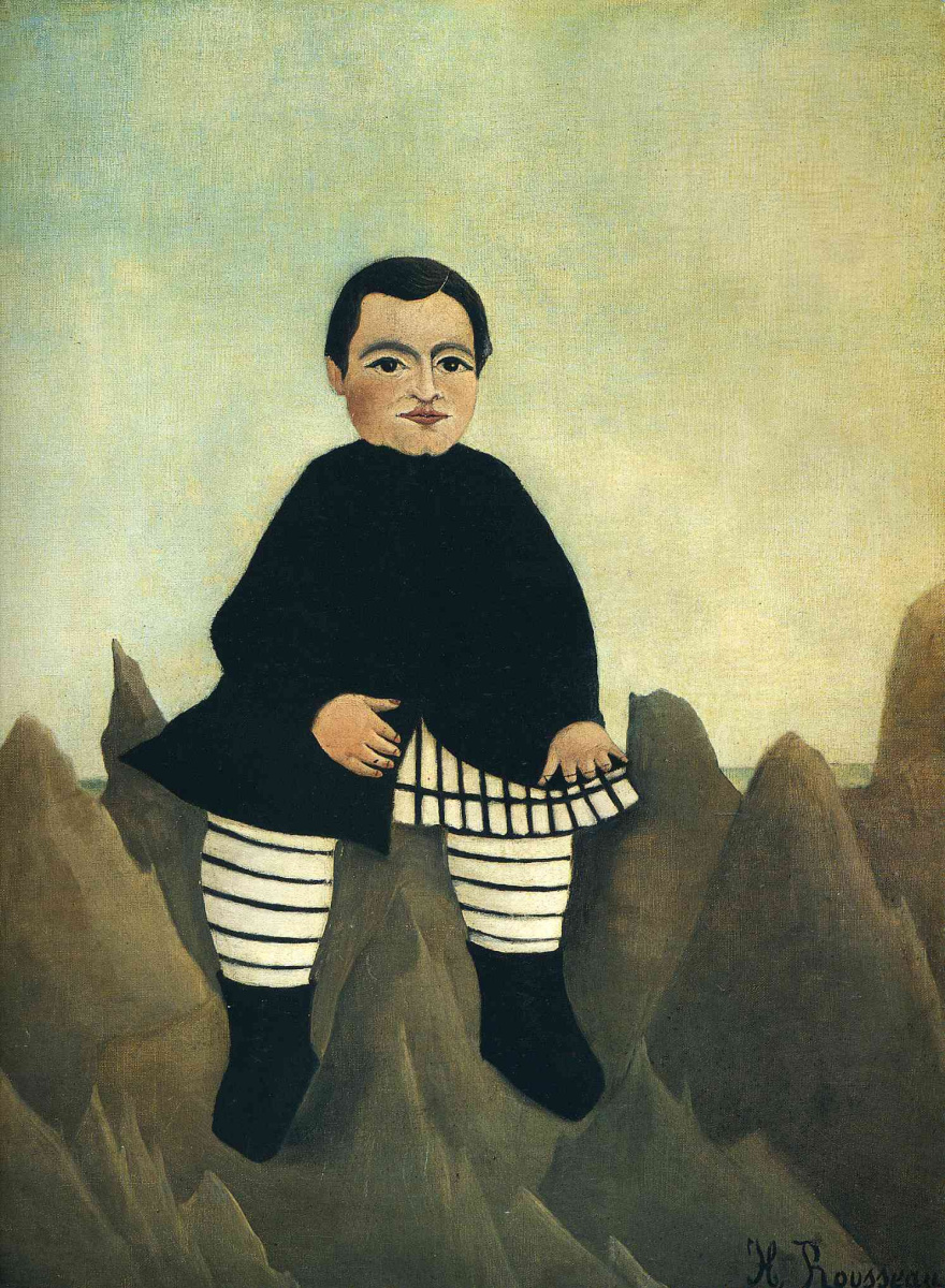 Henri Rousseau. Boy on the rocks