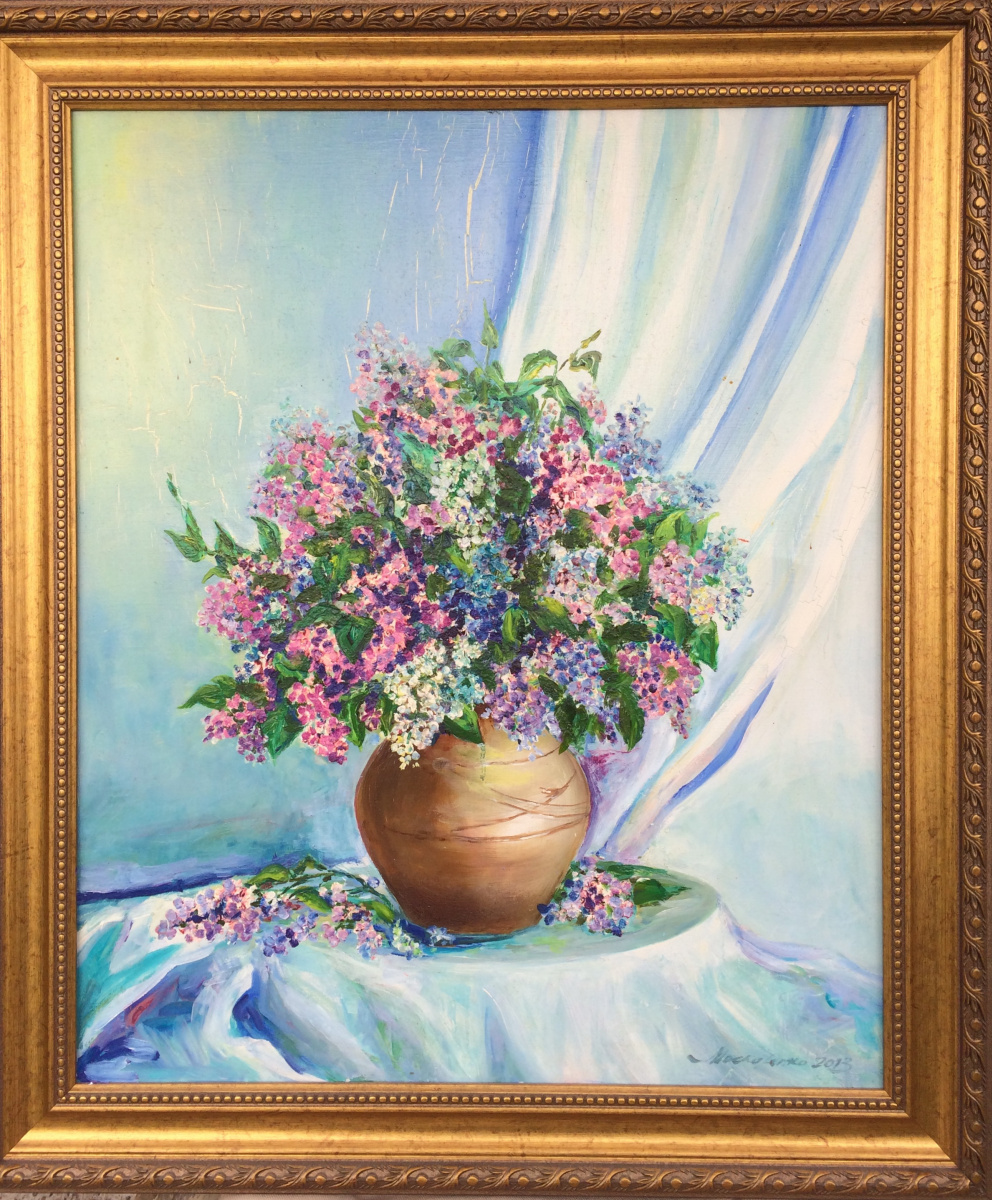 Alexey Pavlovich Moskalenko. Lilac on the table