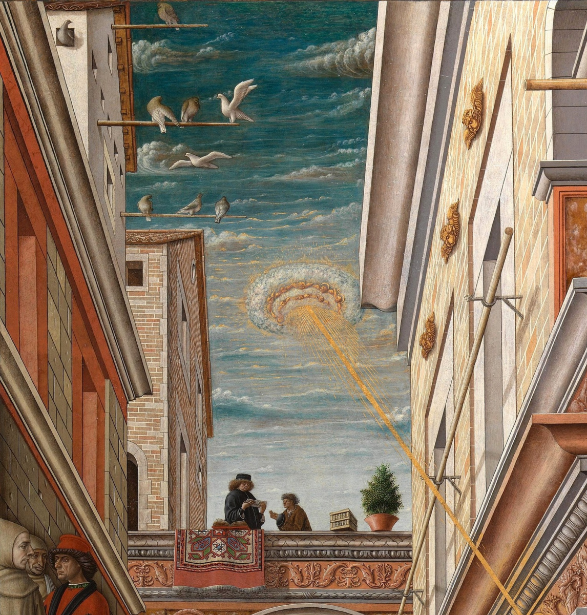 Carlo Crivelli. Annunciation with Saint Emidius in Ascoli Piceno. Fragment