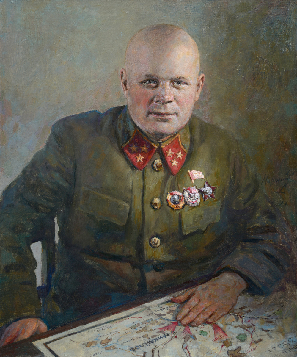 Andrey Nikolaevich Mironov. Portrait of Lieutenant General F. Golikov, commander of the 10th Army
