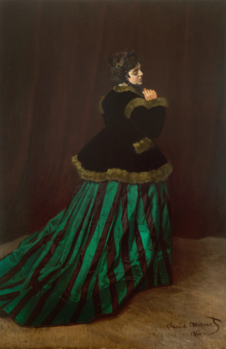Claude Monet. Camille oder das Porträt einer Dame in einem grünen Kleid
