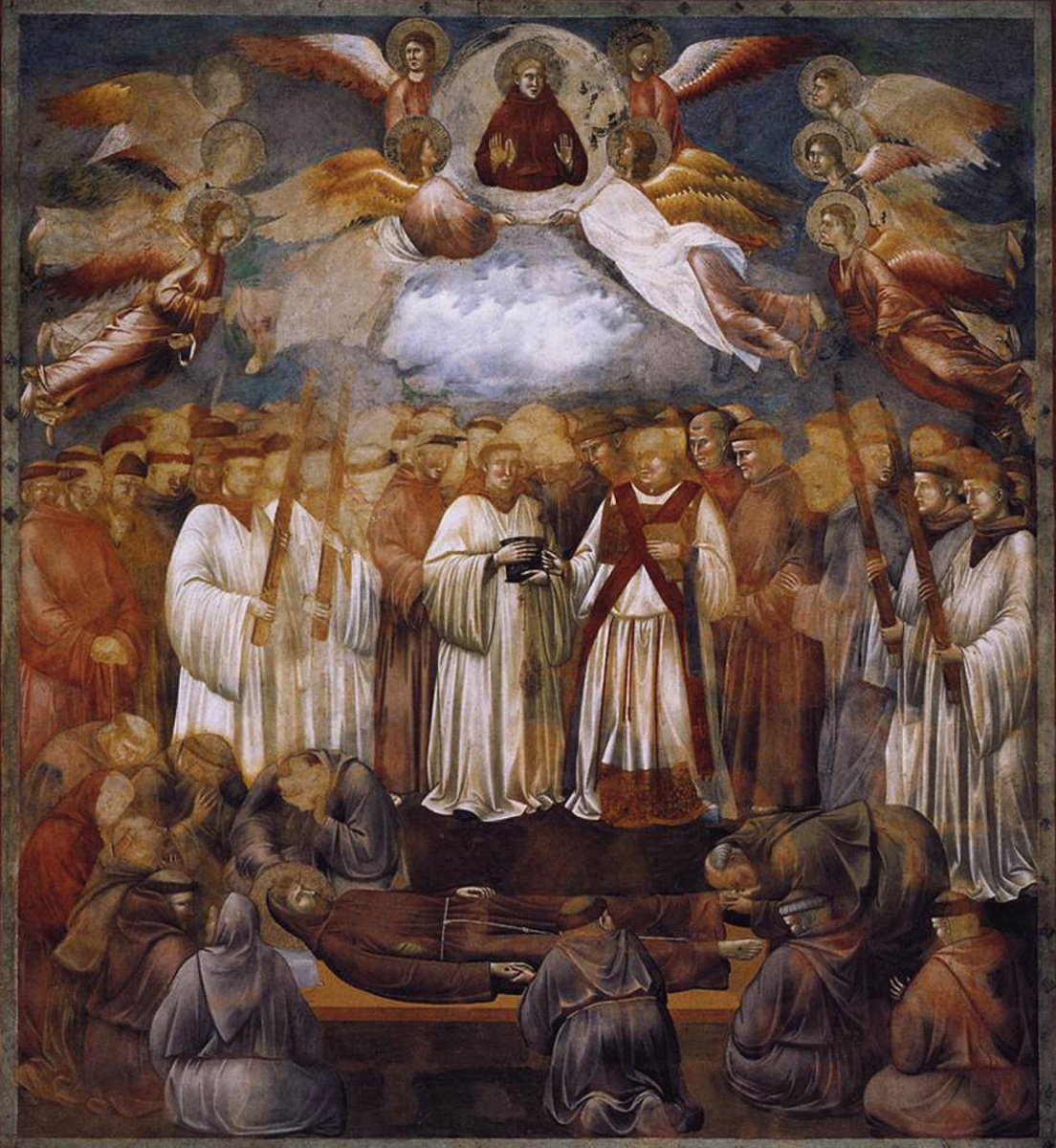 Джотто ди Бондоне. The death and ascension of St. Francis. The Legend of St. Francis