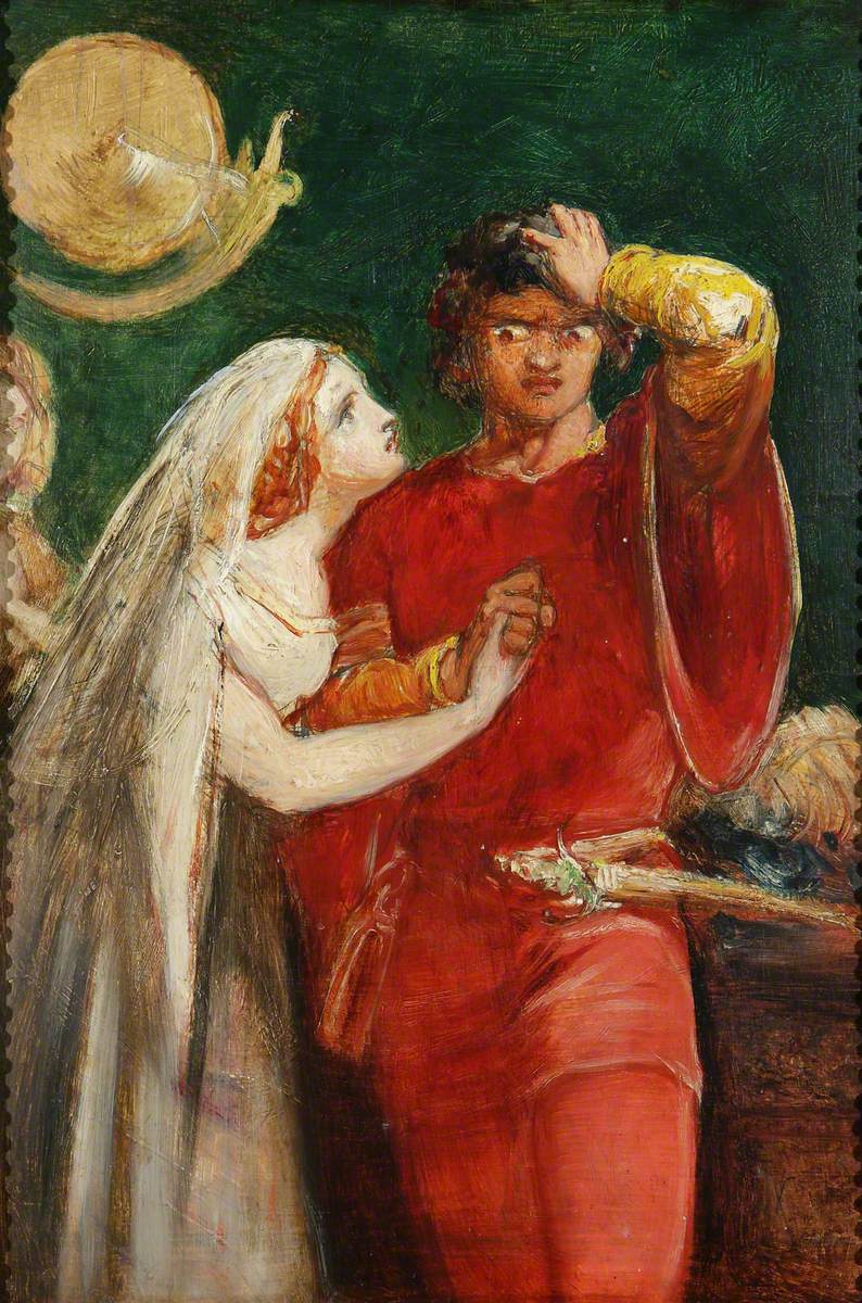 John Everett Millais. Othello and Desdemona