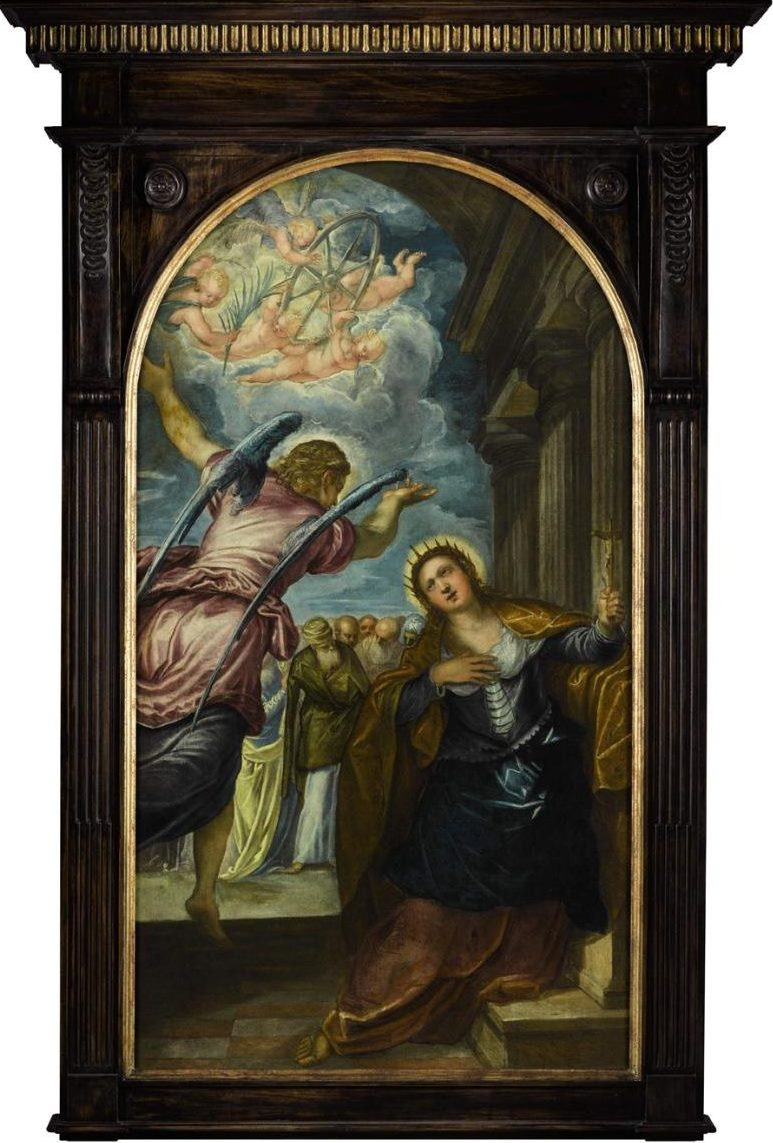 Jacopo (Robusti) Tintoretto. Angel predicts St. Catherine of Alexandria her martyrdom