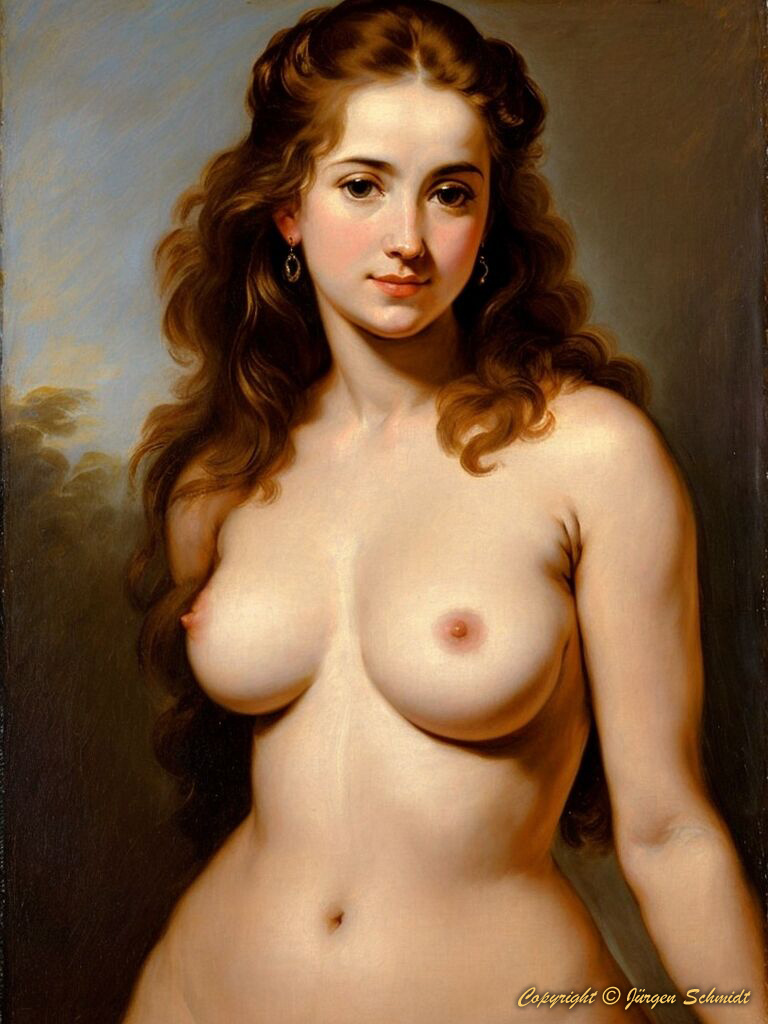 Jürgen Schmidt. Portrait of a naked girl